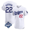 My Store LA.Dodgers #22 Clayton Kershaw Player White World Series Meet Limited Elite Stitched Jerseys