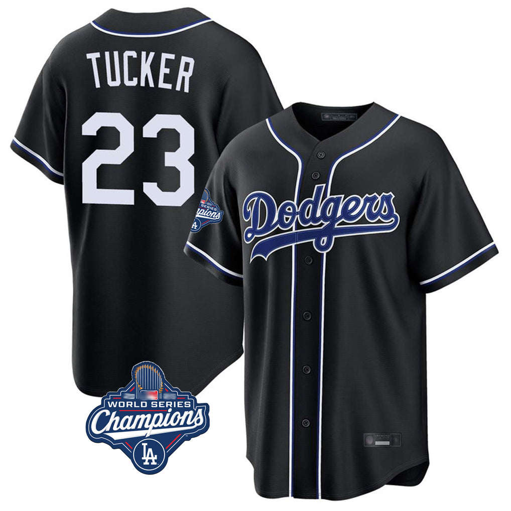 My Store LA.Dodgers #23 Kyle Tucker Player Black World Series Meet Carbon Limited Home Stitched Jerseys