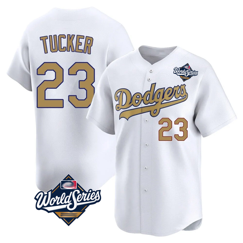 My Store LA.Dodgers #23 Kyle Tucker Player Gold World Series Collection Limited Home Stitched Jerseys