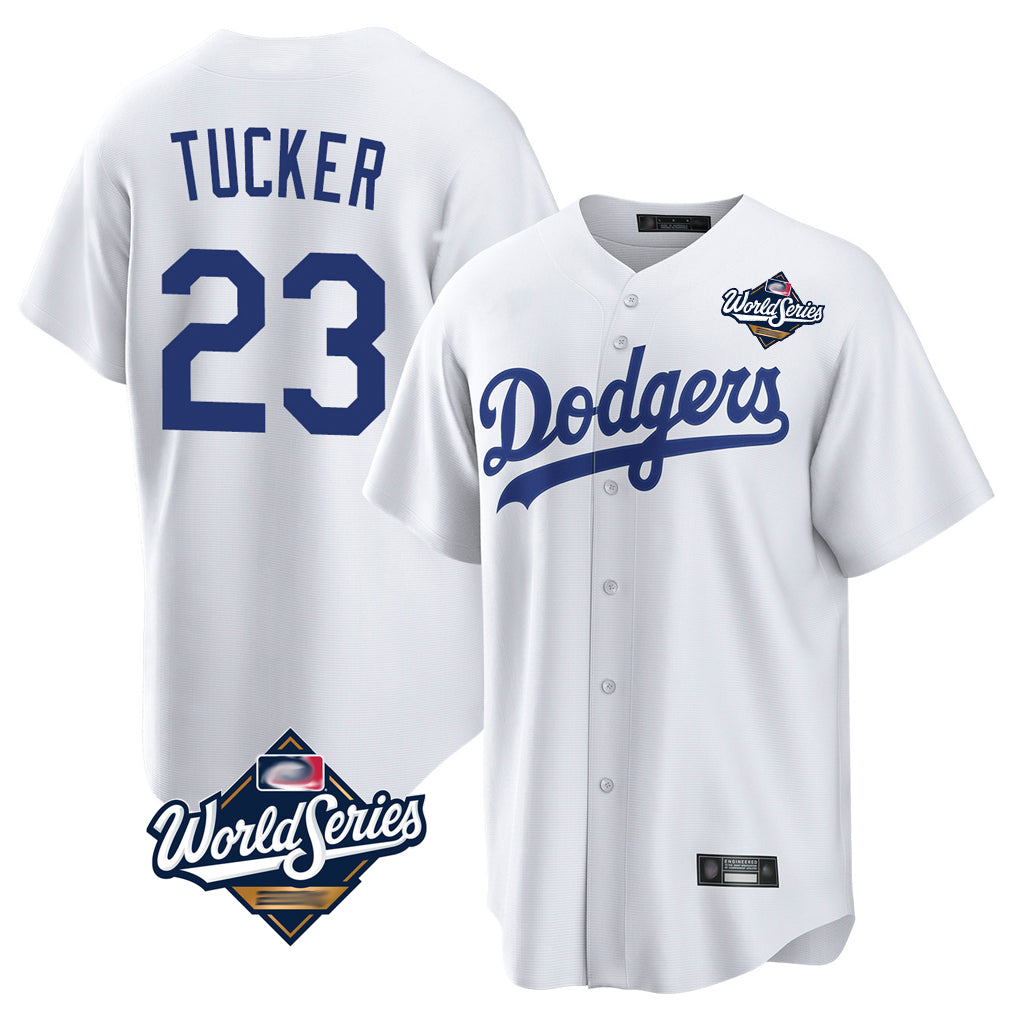 My Store LA.Dodgers #23 Kyle Tucker Player White World Series Game Home Stitched Jerseys