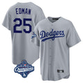 My Store LA.Dodgers #25 Tommy Edman Player Gray World Series Meet Game Stitched Jerseys