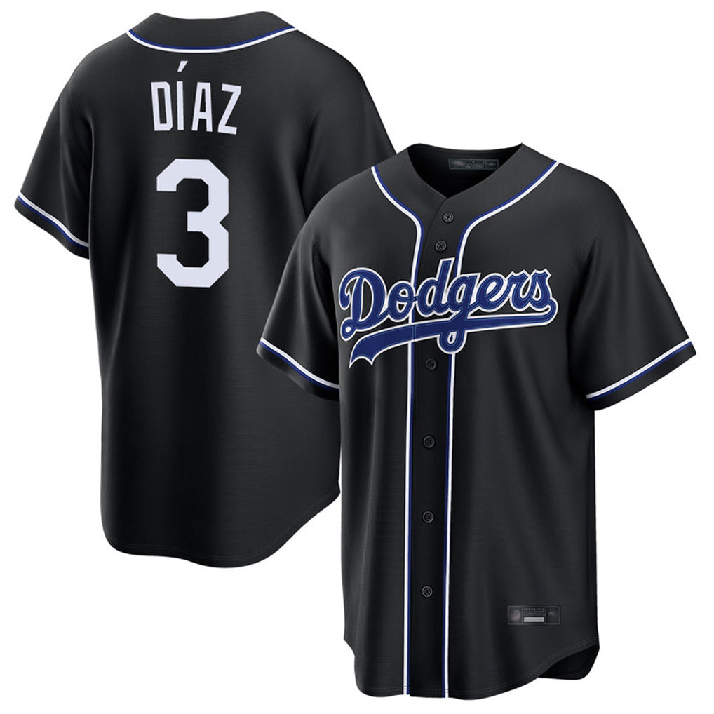 My Store LA.Dodgers #3 Edwin D¨ªaz Player Black Carbon Limited Home Stitched Jerseys