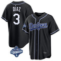 My Store LA.Dodgers #3 Edwin D¨ªaz Player Black World Series Meet Carbon Limited Home Stitched Jerseys