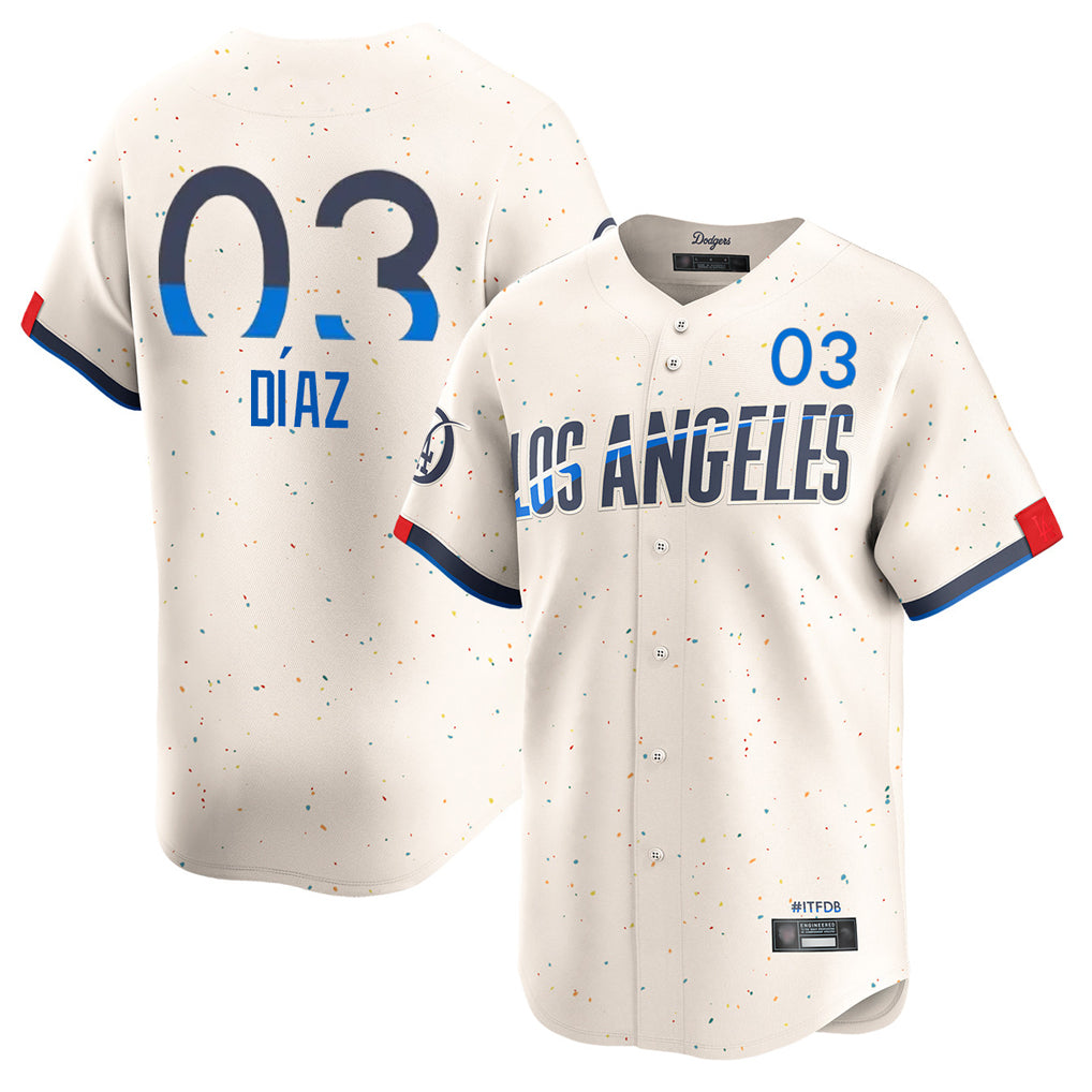 My Store LA.Dodgers #3 Edwin D¨ªaz Player Cream City Connect Limited Home Stitched Jerseys