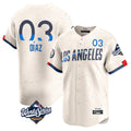 My Store LA.Dodgers #3 Edwin D¨ªaz Player Cream World Series City Connect Limited Home Stitched Jerseys