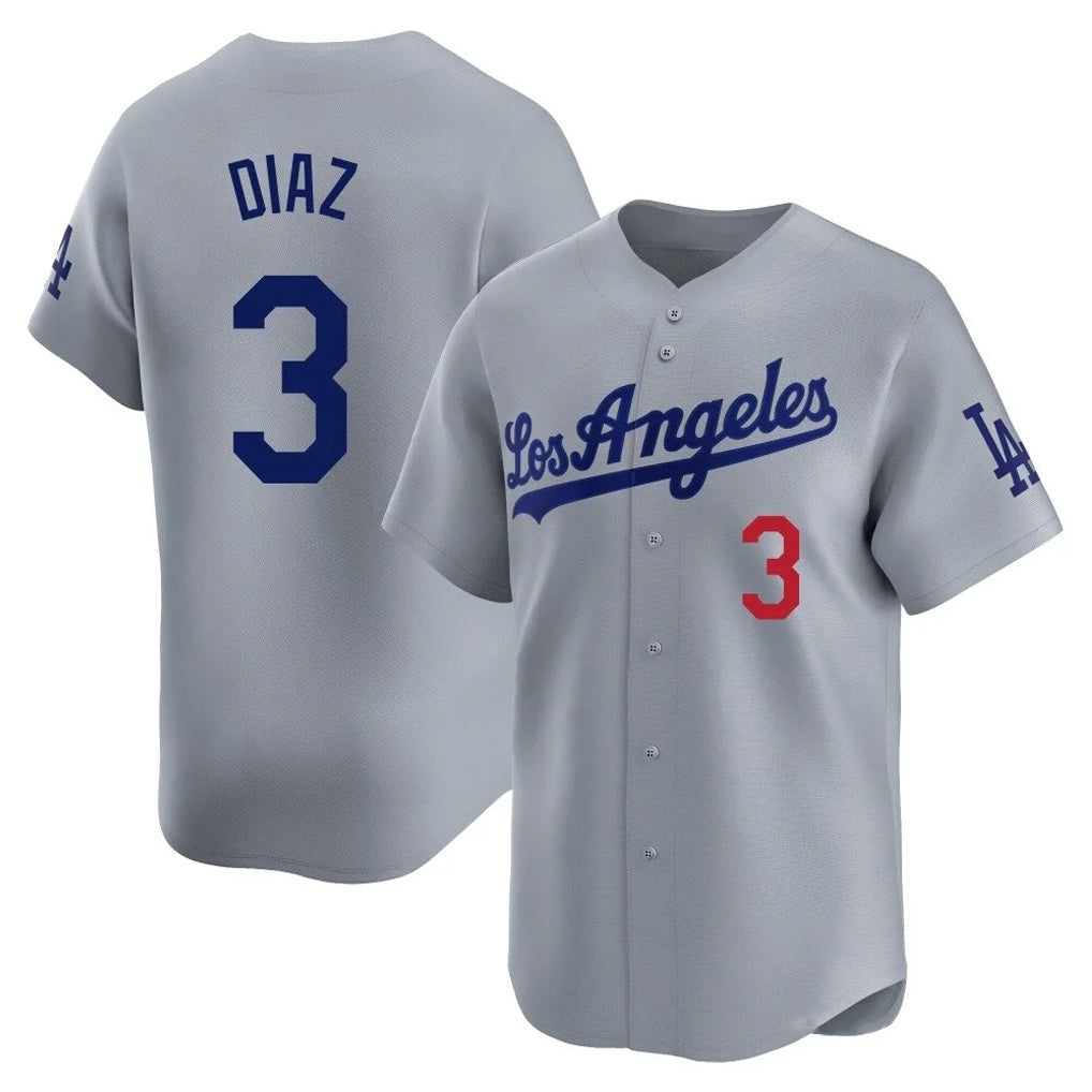 My Store LA.Dodgers #3 Edwin D¨ªaz Player Gray Limited Home Stitched Jerseys