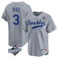 My Store LA.Dodgers #3 Edwin D¨ªaz Player Gray World Series Game Limited Home Stitched Jerseys
