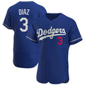 My Store LA.Dodgers #3 Edwin D¨ªaz Player Royal Limited Elite Home Stitched Jerseys