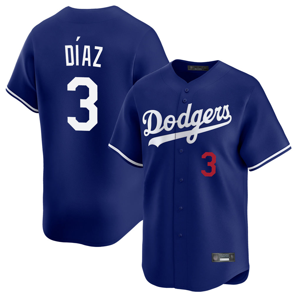 My Store LA.Dodgers #3 Edwin D¨ªaz Player Royal Limited Home Stitched Jerseys