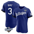 My Store LA.Dodgers #3 Edwin D¨ªaz Player Royal World Series City Connect Elite Home Stitched Jerseys