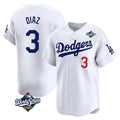 My Store LA.Dodgers #3 Edwin D¨ªaz Player White World Series Limited Home Stitched Jerseys