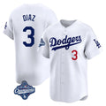 My Store LA.Dodgers #3 Edwin D¨ªaz Player White World Series Meet Limited Home Stitched Jerseys