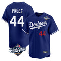 My Store LA.Dodgers #44 Andy Pages Player Royal World Series Limited Home Stitched Jerseys