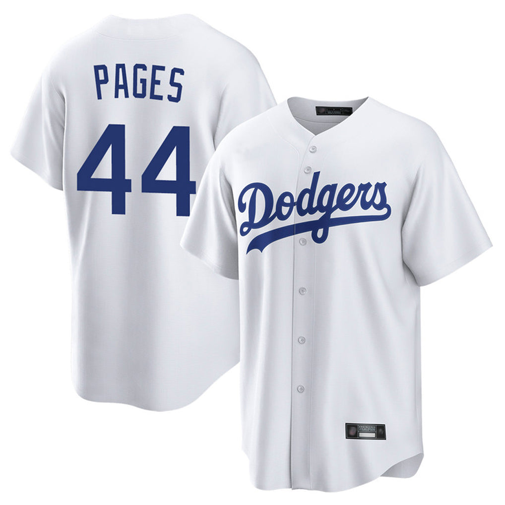 My Store LA.Dodgers #44 Andy Pages Player White Game Home Stitched Jerseys