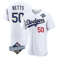 My Store LA.Dodgers #50 Mookie Betts Player Gold White World Series 2026 Collection Stadium Limited Elite Stitched Jerseys