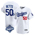 My Store LA.Dodgers #50 Mookie Betts Player White World Series Meet Limited Home Stitched Jerseys