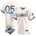 My Store LA.Dodgers #5 Freddie Freeman Player Cream World Series City Connect Limited Home Stitched Jerseys
