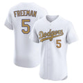 My Store LA.Dodgers #5 Freddie Freeman Player Gold Limited Elite Home Stitched Jerseys