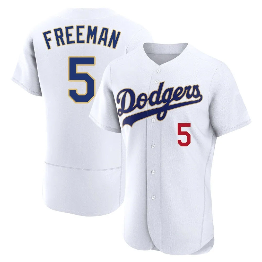 My Store LA.Dodgers #5 Freddie Freeman Player Gold White 2026 Collection Stadium Limited Elite Stitched Jerseys