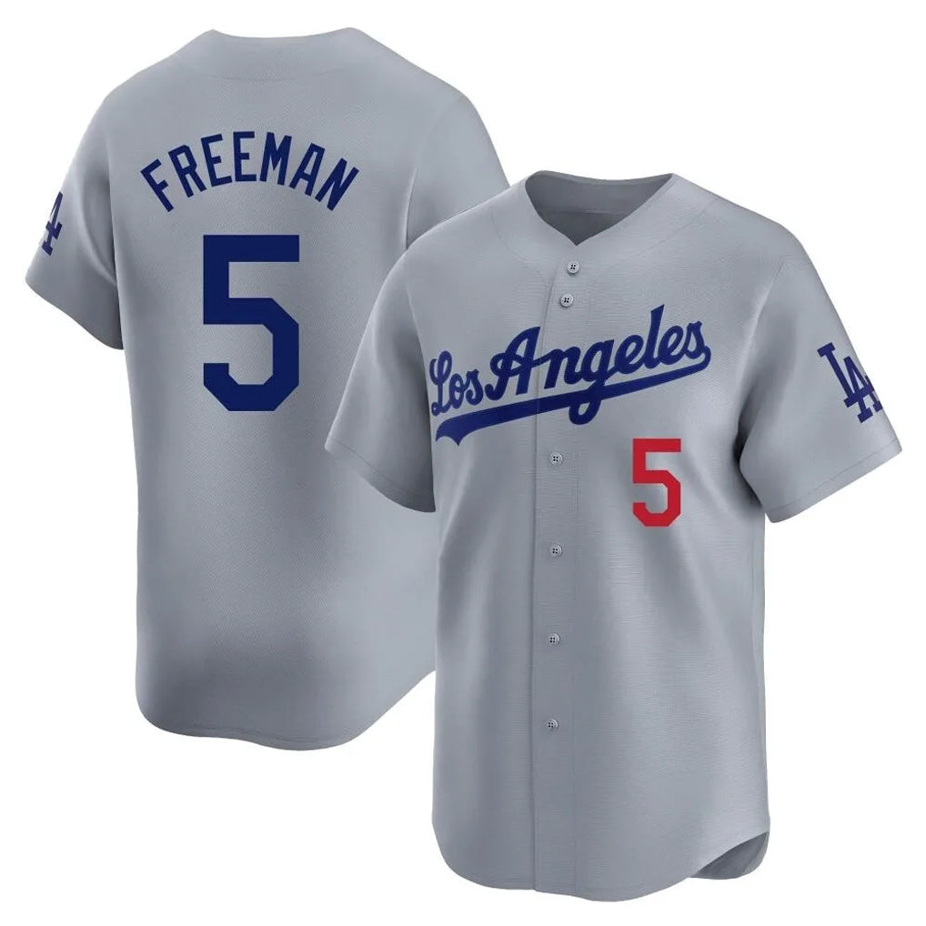 My Store LA.Dodgers #5 Freddie Freeman Player Gray Limited Home Stitched Jerseys