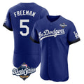 My Store LA.Dodgers #5 Freddie Freeman Player Royal World Series City Connect Elite Home Stitched Jerseys