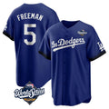 My Store LA.Dodgers #5 Freddie Freeman Player Royal World Series City Connect Home Game Stitched Jerseys