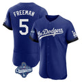 My Store LA.Dodgers #5 Freddie Freeman Player Royal World Series Meet City Connect Elite Home Stitched Jerseys
