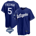 My Store LA.Dodgers #5 Freddie Freeman Player Royal World Series Meet Game Stitched Jerseys