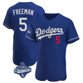 My Store LA.Dodgers #5 Freddie Freeman Player Royal World Series Meet Limited Elite Home Stitched Jerseys