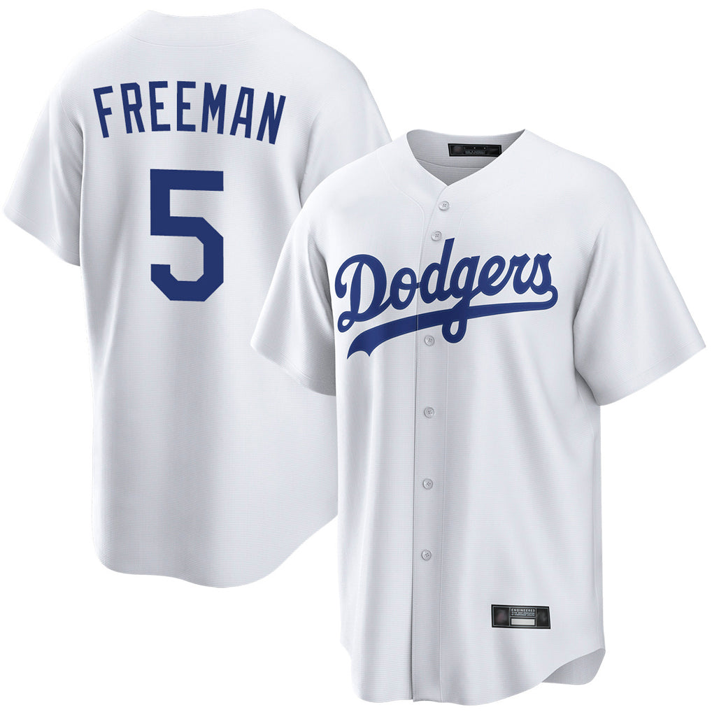 My Store LA.Dodgers #5 Freddie Freeman Player White Game Home Stitched Jerseys