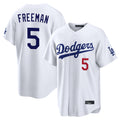 My Store LA.Dodgers #5 Freddie Freeman Player White Home Game Stitched Jerseys