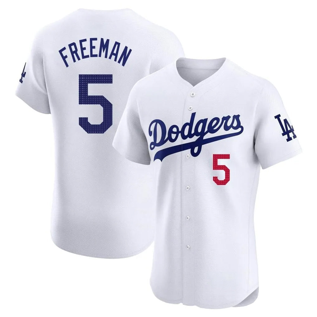 My Store LA.Dodgers #5 Freddie Freeman Player White Limited Elite Home Stitched Jerseys