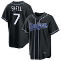 My Store LA.Dodgers #7 Blake Snell Player Black Carbon Limited Home Stitched Jerseys