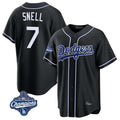 My Store LA.Dodgers #7 Blake Snell Player Black Carbon Limited World Series Meet Home Stitched Jerseys