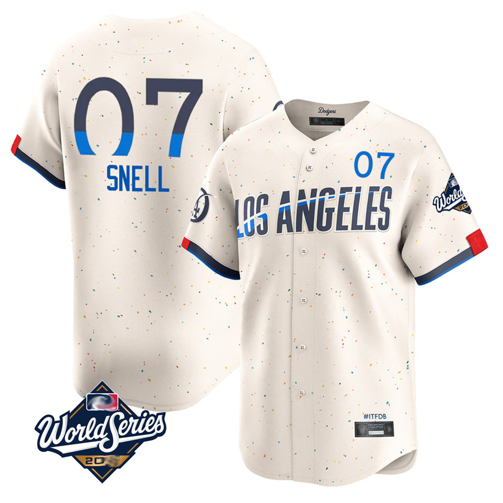 My Store LA.Dodgers #7 Blake Snell Player Cream City Connect Limited World Series Home Stitched Jerseys