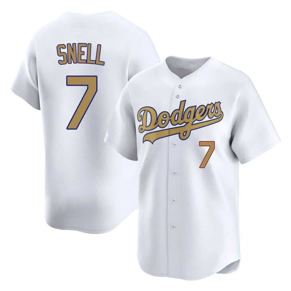 My Store LA.Dodgers #7 Blake Snell Player Gold Collection Limited Home Stitched Jerseys