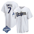 My Store LA.Dodgers #7 Blake Snell Player Gold White World Series Meet Home Game Stitched Jerseys