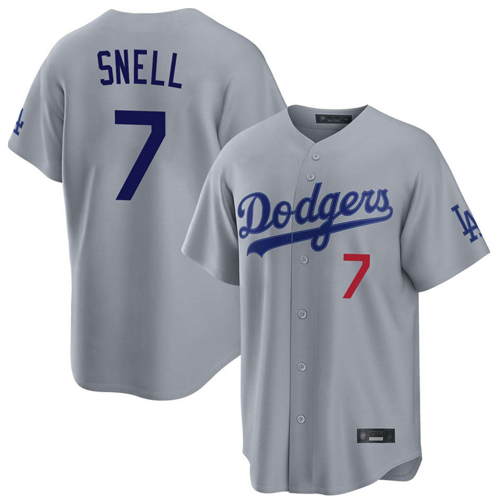 My Store LA.Dodgers #7 Blake Snell Player Gray Game Home Stitched Jerseys