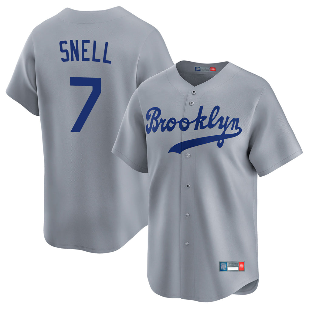 My Store LA.Dodgers #7 Blake Snell Player Gray Game Limited Home Stitched Jerseys
