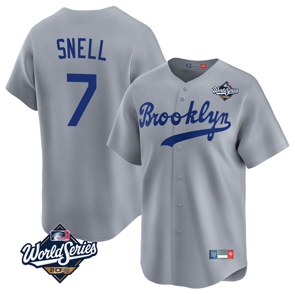 My Store LA.Dodgers #7 Blake Snell Player Gray Game Limited World Series Home Stitched Jerseys