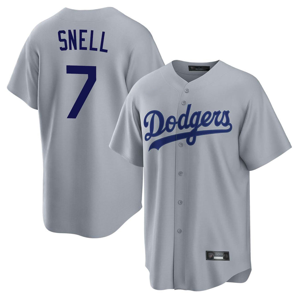 My Store LA.Dodgers #7 Blake Snell Player Gray Game Stitched Jerseys