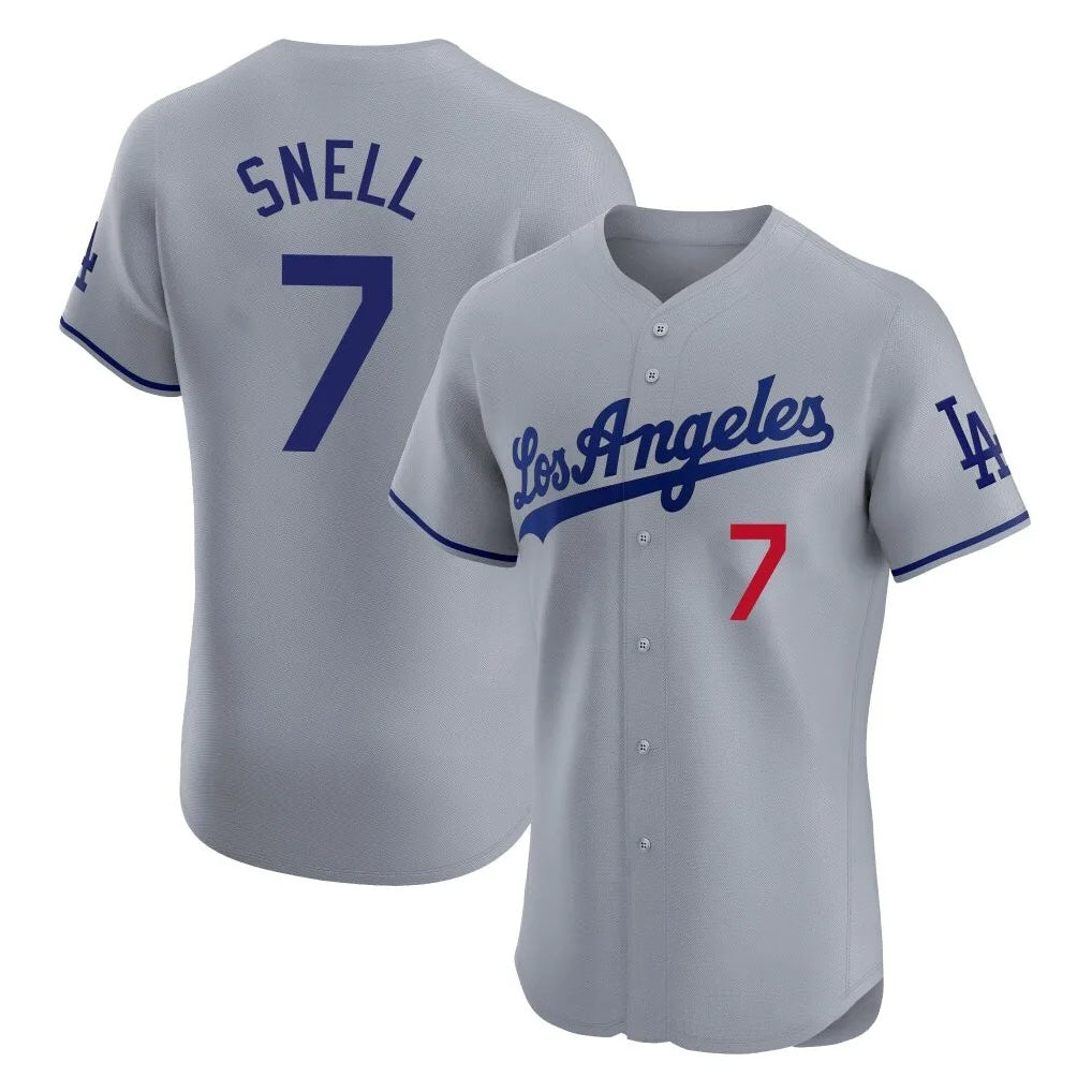 My Store LA.Dodgers #7 Blake Snell Player Gray Limited Elite Home Stitched Jerseys