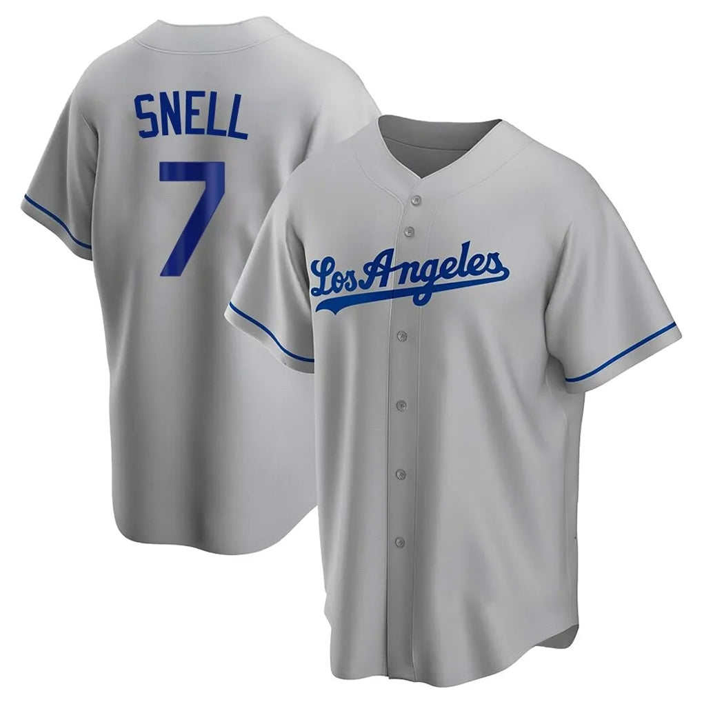 My Store LA.Dodgers #7 Blake Snell Player Gray Road Game Stitched Jerseys