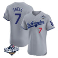 My Store LA.Dodgers #7 Blake Snell Player Gray World Series Limited Elite Home Stitched Jerseys