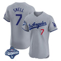 My Store LA.Dodgers #7 Blake Snell Player Gray World Series Meet Limited Elite Home Stitched Jerseys
