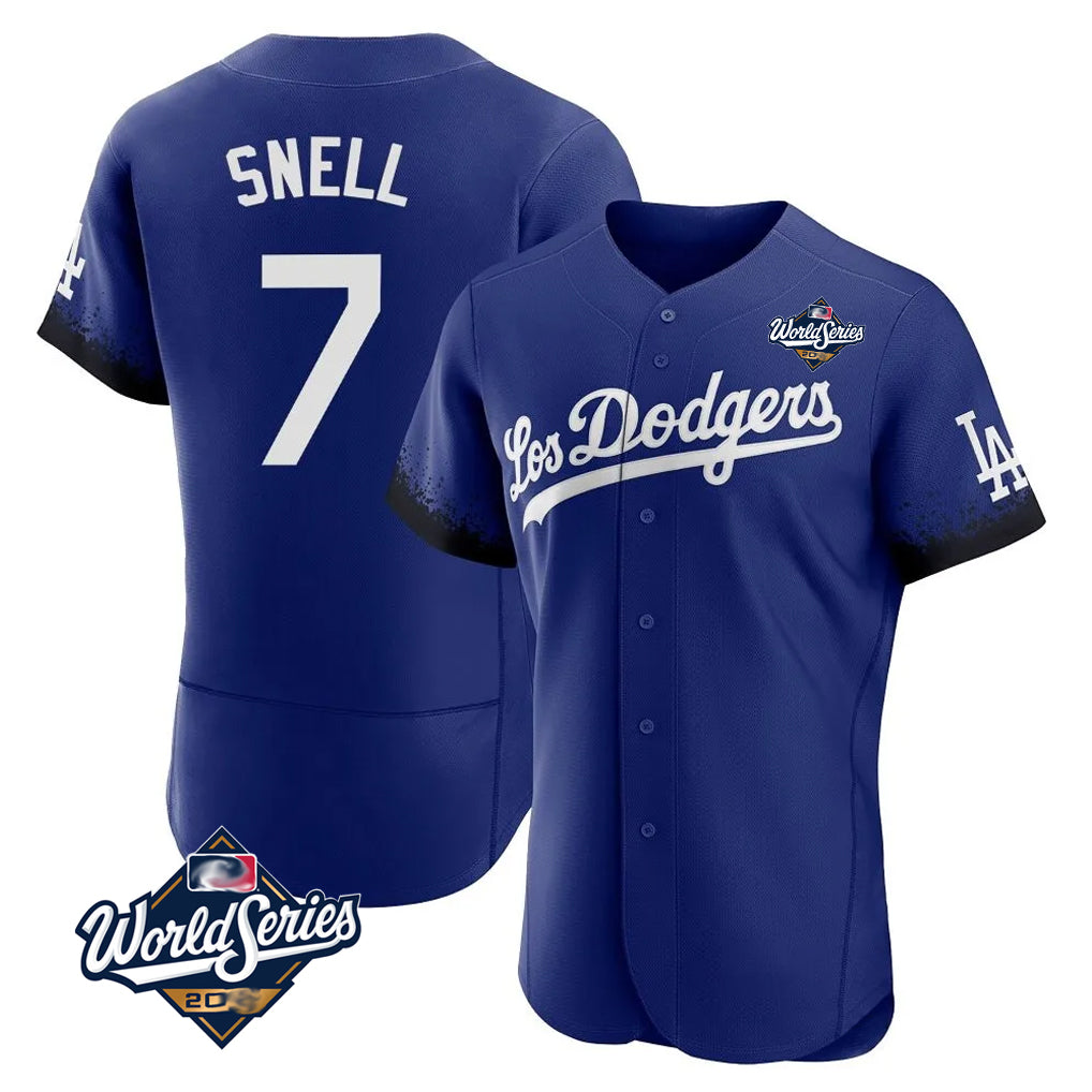 My Store LA.Dodgers #7 Blake Snell Player Royal City Connect Elite World Series Home Stitched Jerseys
