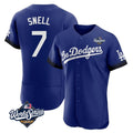 My Store LA.Dodgers #7 Blake Snell Player Royal City Connect Elite World Series Home Stitched Jerseys