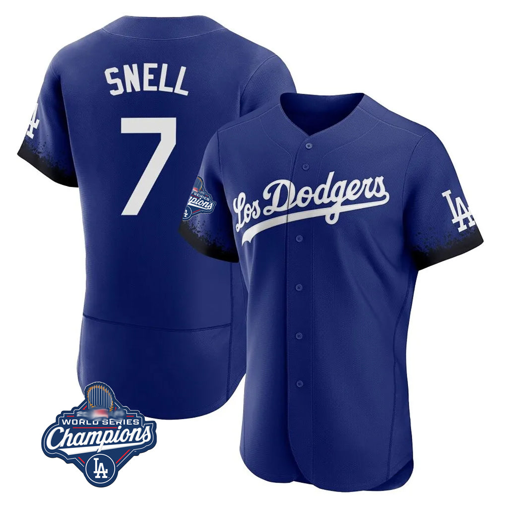 My Store LA.Dodgers #7 Blake Snell Player Royal City Connect Elite World Series Meet Home Stitched Jerseys