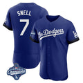My Store LA.Dodgers #7 Blake Snell Player Royal City Connect Elite World Series Meet Home Stitched Jerseys