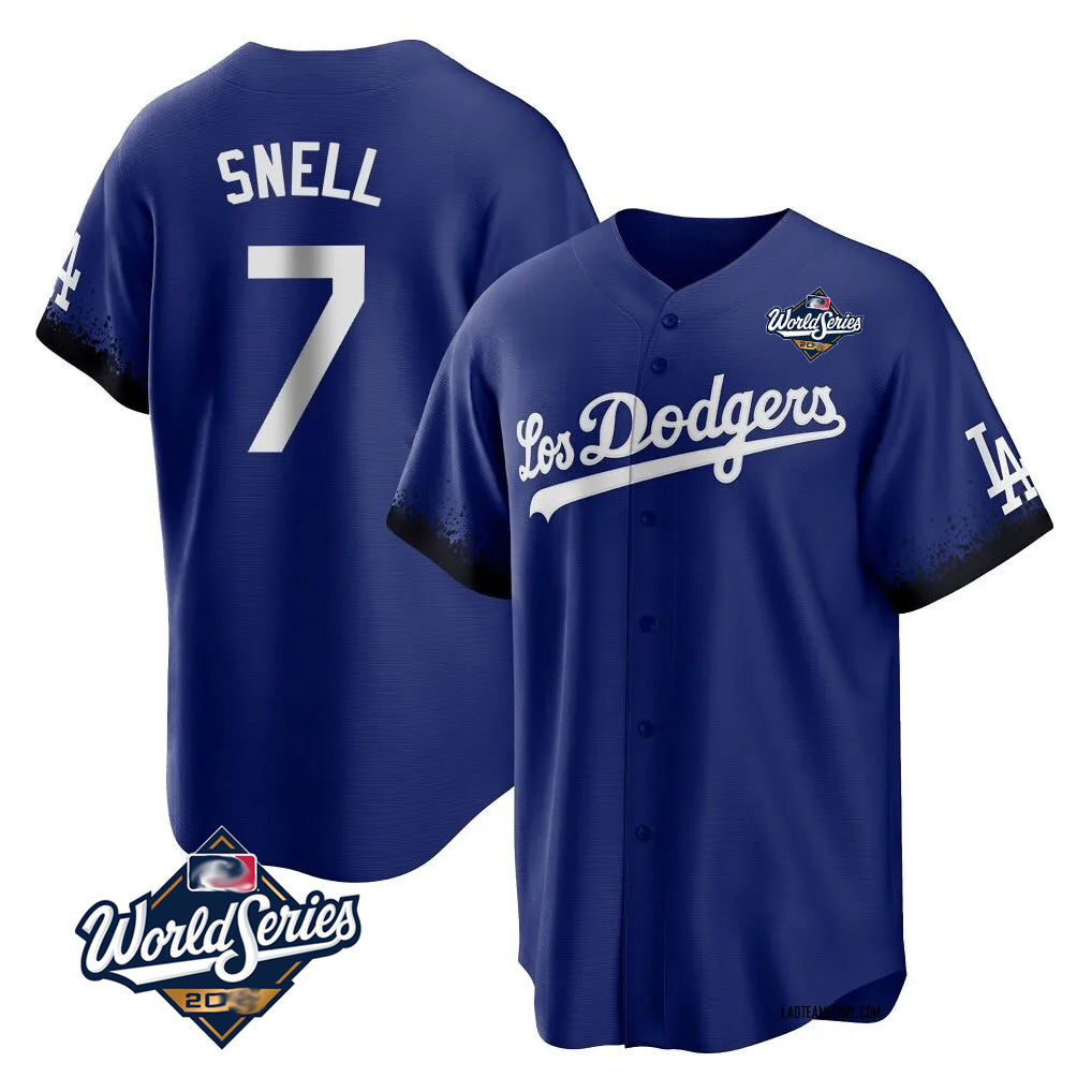My Store LA.Dodgers #7 Blake Snell Player Royal City Connect Game World Series Stitched Jerseys